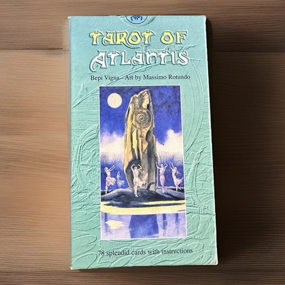 Tarot of Atlantis Tarocchi di Atlantide Lo Scarabeo 2004 Rare OOP-Excellent Cond